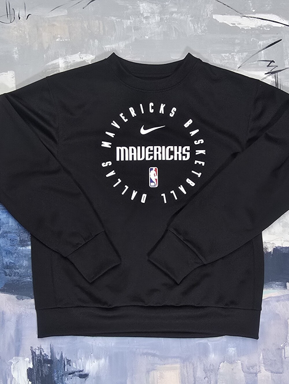 Nike NBA Dallas Mavericks Dri-Fit Pullover Sweater Black Medium